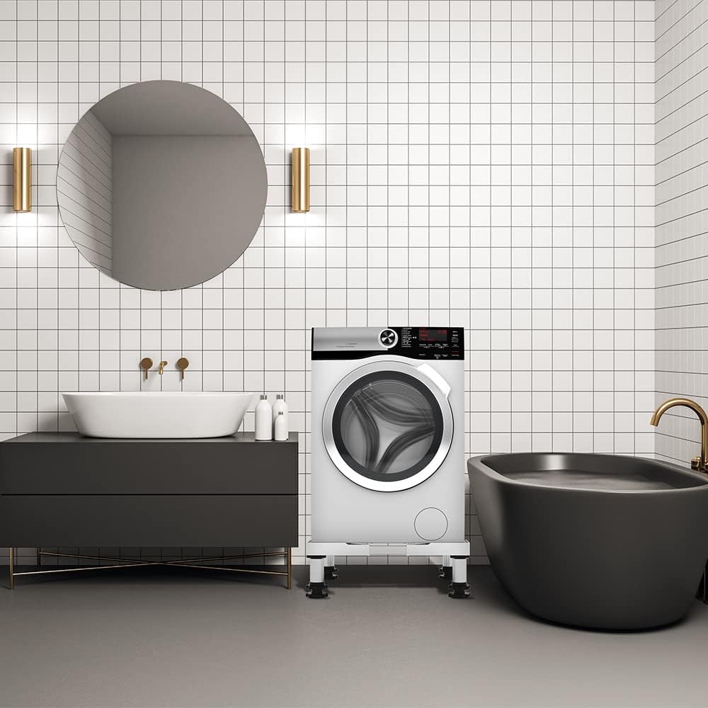 DEWEL 多機能洗濯機底座 使用例 – 安定設置と防振・防音効果